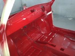 interior of car painted