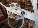 detail of fiat interior before restoratoin