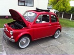 red fiat bambina 